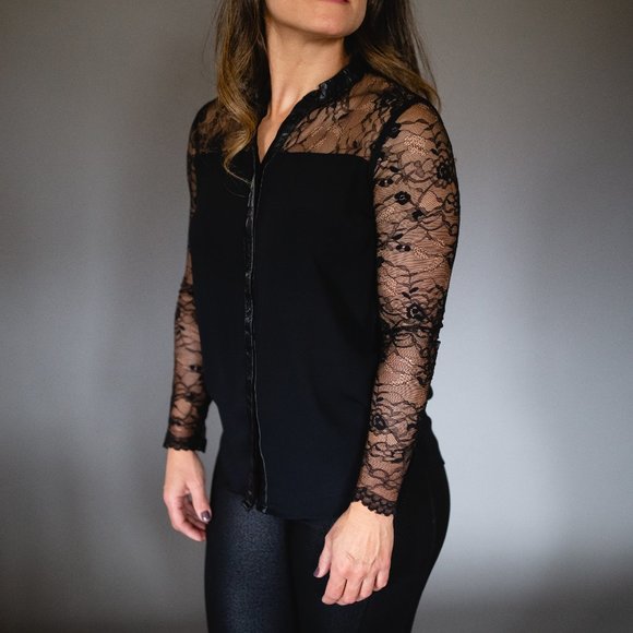 Lace Dressy Shirt - Picture 3 of 4